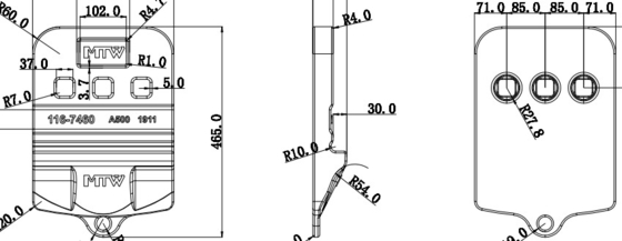 Cast Half Arrow 42.5kg 116-7460-X980G 982M 986K 988F / 374 385 5110B