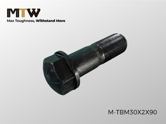 TBM30X2X90 Track Bolt M30×2.0×90 Heavy Equipment Undercarriage Fastener