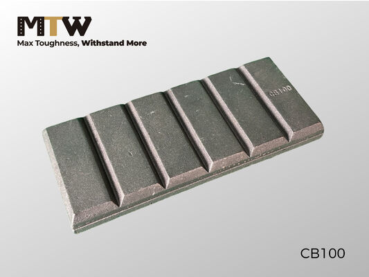 CB100 Chocolate Block Wear Part 240×100×23mm Heavy Equipment Wear Protection Component 3.9KG