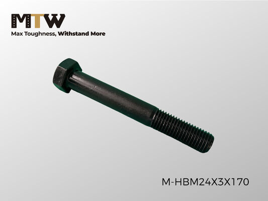 M-HBM24X3X170 Hex Bolt M24×3.0×170mm Heavy Duty Undercarriage Wear Part 0.75KG