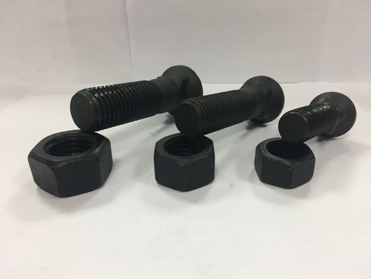 4F7827 Zinc Plated Plow Bolt 3/4"-10 UNC × 2-1/4" Heavy Equipment Fastener