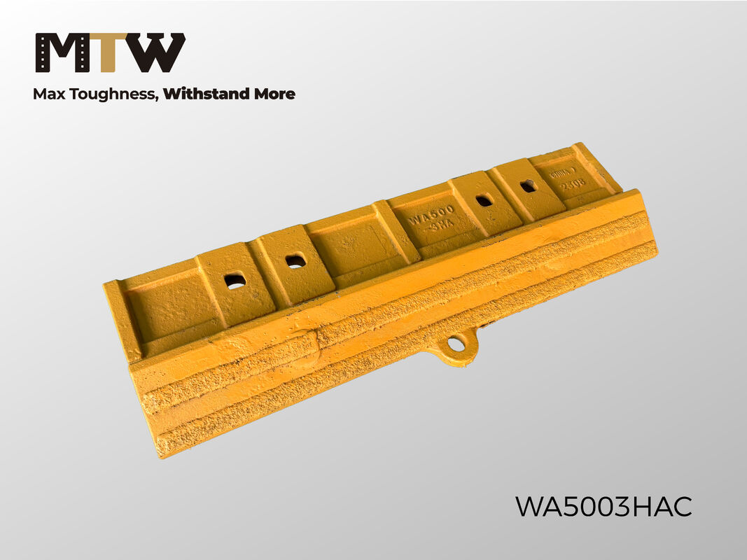 WA500-3HA Cast Center Segment Half Arrow 4 Holes 90KG Wheel Loader Bucket Protection Segment