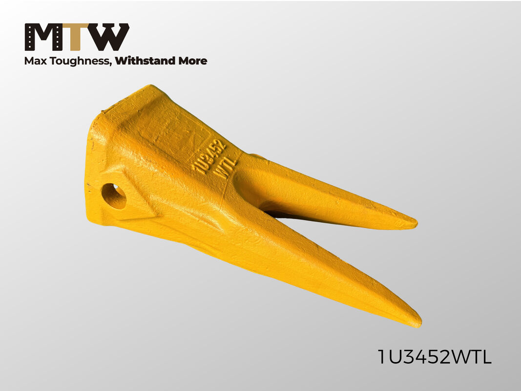 1U3452WTL Twin Sharp Rock Bucket Tooth 14.5KG J450 J460 Excavator Loader Tooth