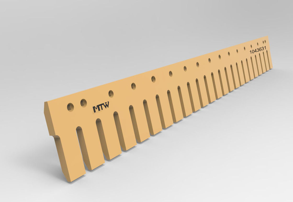 Yellow 1043631 Curved Grader Blades 45mm 8 Foot 17 Holes serrated blades, ice blades