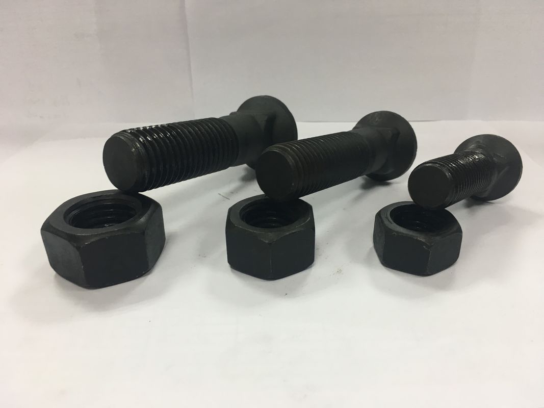4F7827 Zinc Plated Plow Bolt 3/4"-10 UNC × 2-1/4" Heavy Equipment Fastener